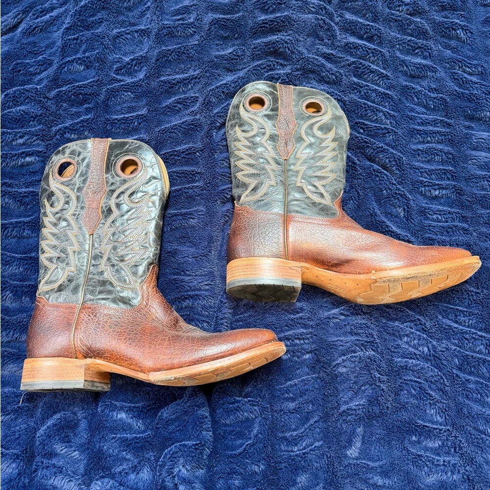 Men's Brown and Gray Cowboy Boots